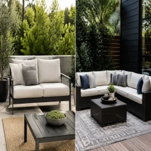 Outdoor sofa vs outdoor sectional