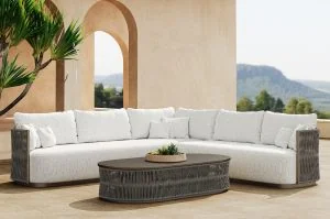 Sectional garden sofa set for patio