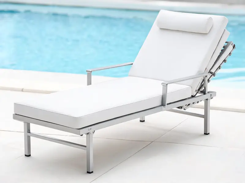 Adjustable patio chaise lounge with multi-position recline