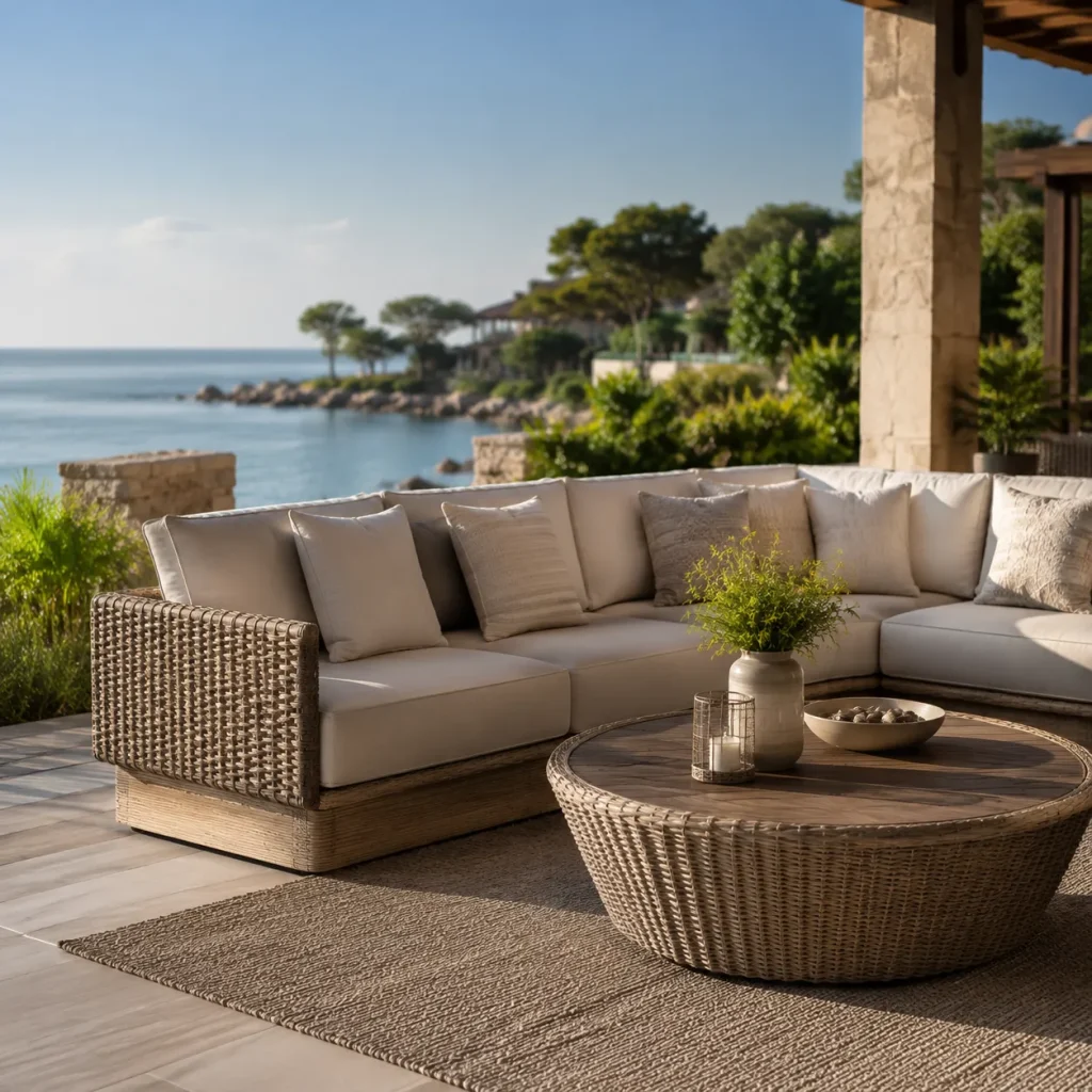 Custom outdoor sofas for luxury resort and patio