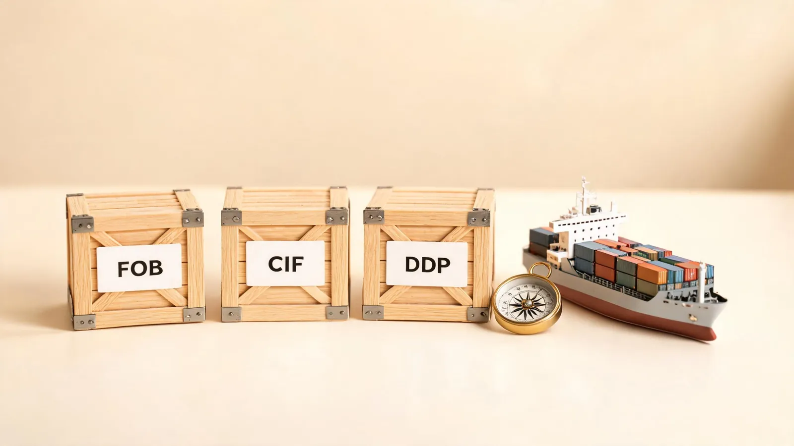 FOB CIF DDP shipping terms comparison for outdoor furniture imports